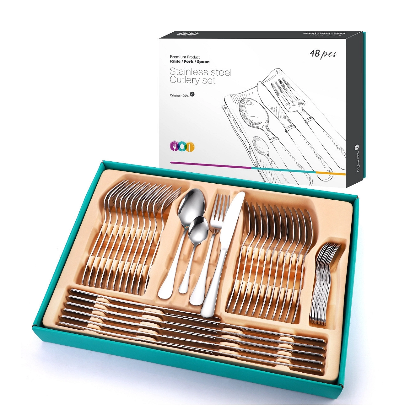 10.custom flatwre for 45 48 piece