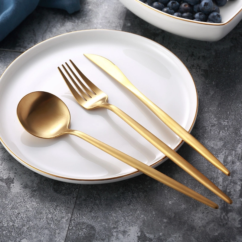 matte gold flatware wholesale (19)