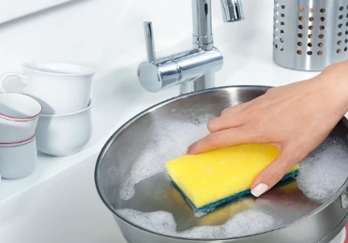 stainless steel flatware clean