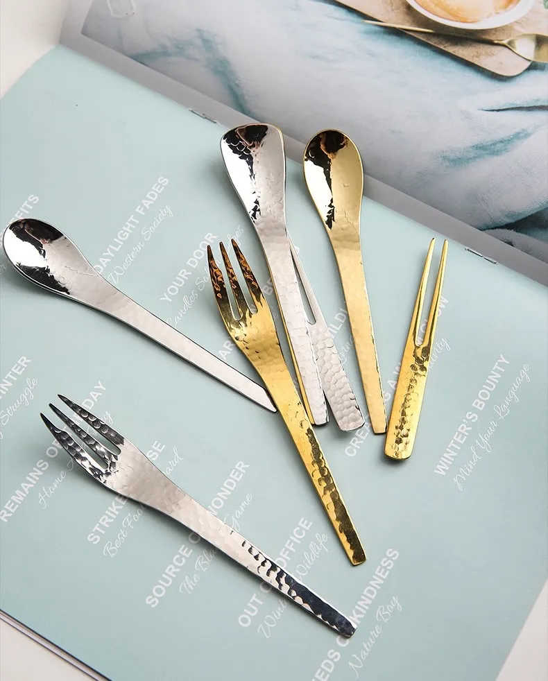 Wholesale Ice Cream Spoons Dessert Fork Stainless Steel Bulk