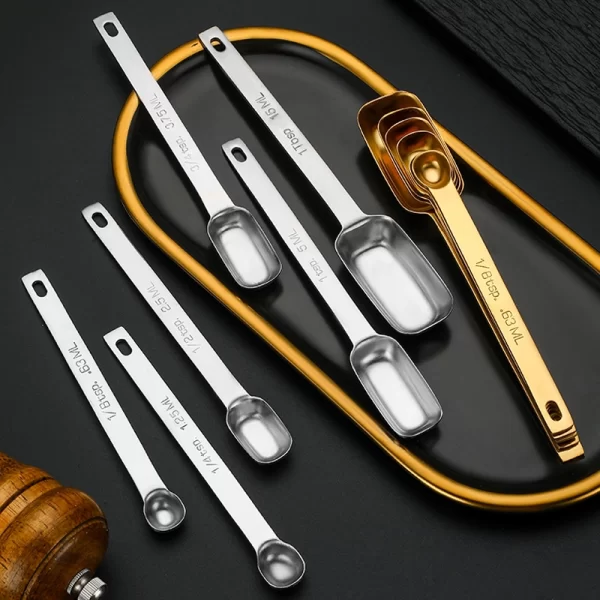 Custom Measuring Spoons Square Stainless Steel Mirror Polish in Bulk (1)