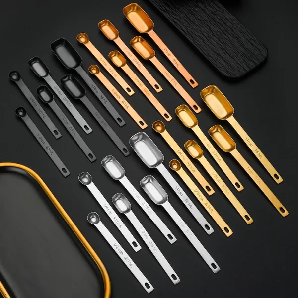 Custom Measuring Spoons Square Stainless Steel Mirror Polish in Bulk (3)