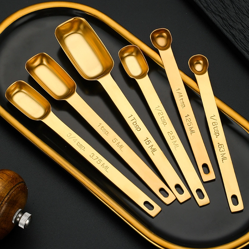 Custom Measuring Spoons Square Stainless Steel Mirror Polish in Bulk (4)