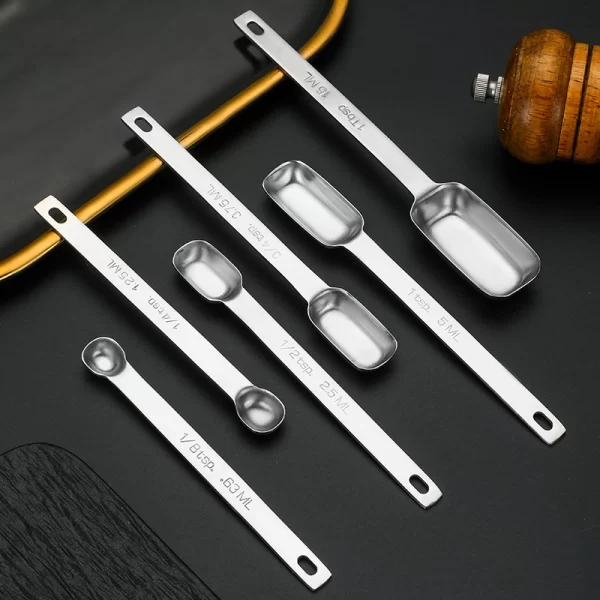 Custom Measuring Spoons Square Stainless Steel Mirror Polish in Bulk (5)