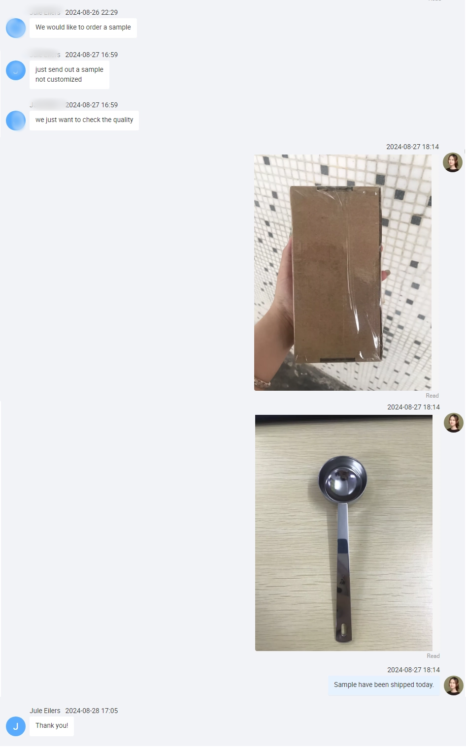 1 Million Custom Stainless Steel Measuring Spoons for German METALFLOW Customer Send Samples