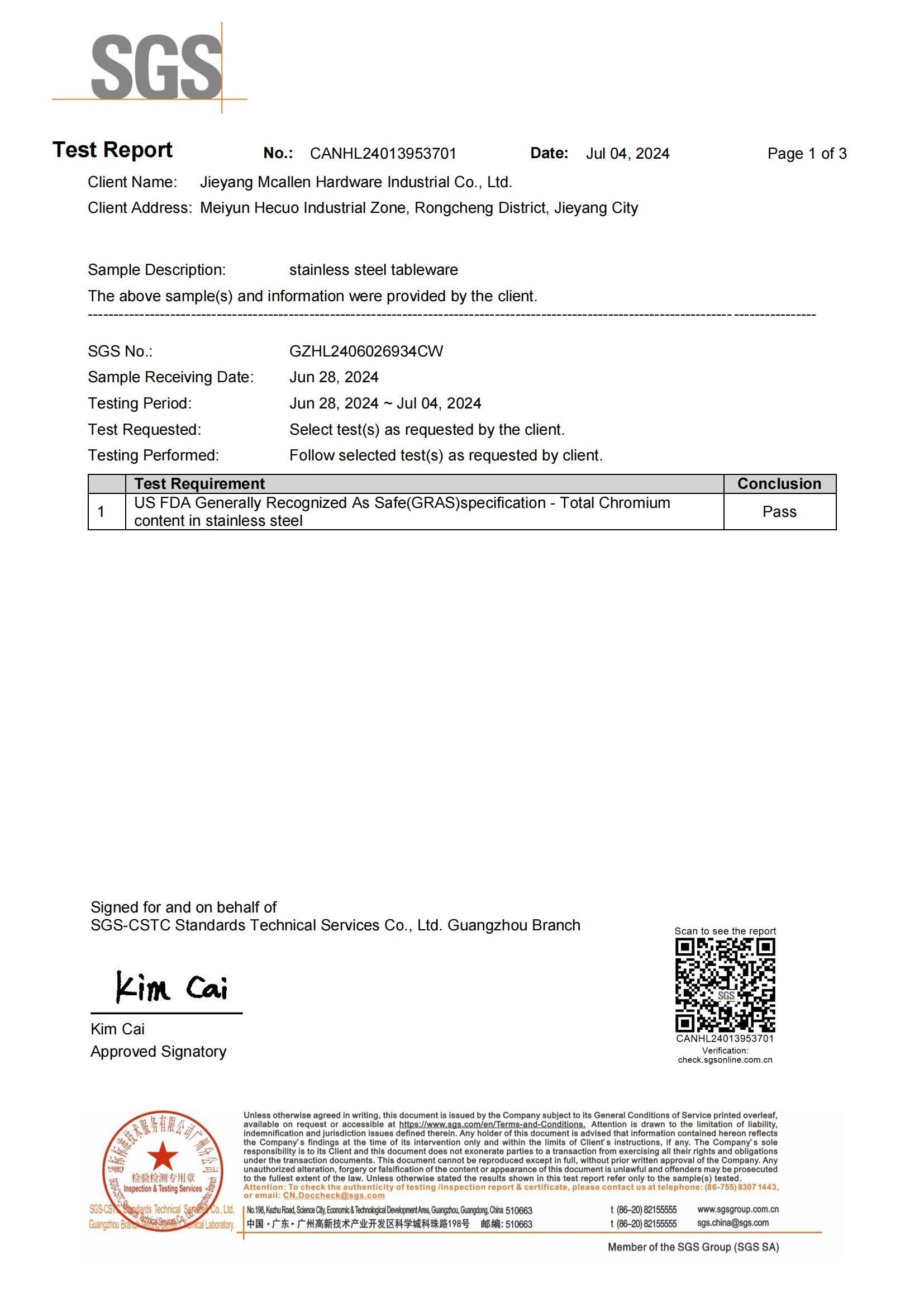 Mcallen_FDA_GRAS_Chromium_SS_Cert