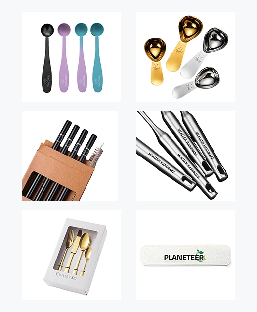 custom cutlery set logo