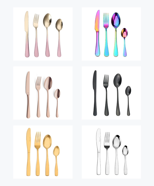 custom flatware color