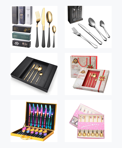 custom flatware packaging and box