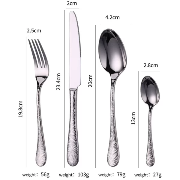 wholesale hammered stainless flatware (1)