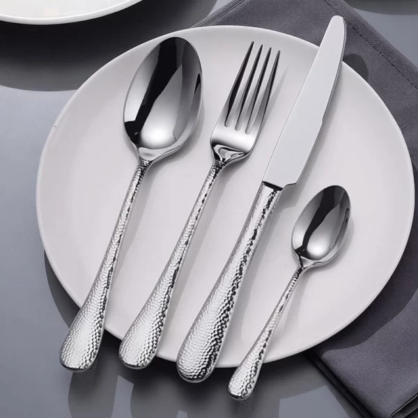 wholesale hammered stainless flatware (2)