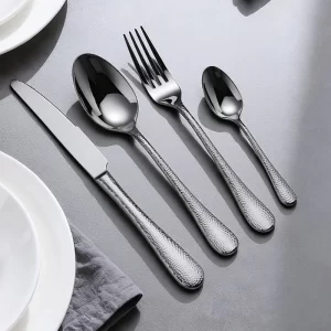 wholesale hammered stainless flatware