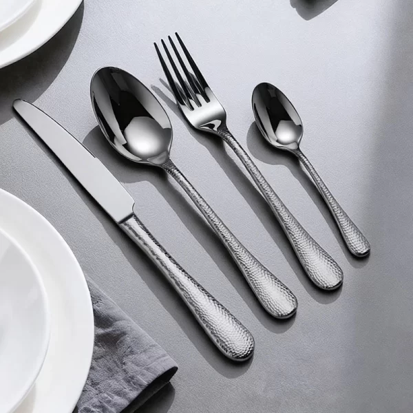 wholesale hammered stainless flatware