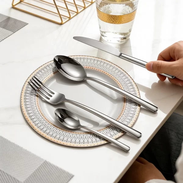 wholesale silver flatware sets stainless steel (4)