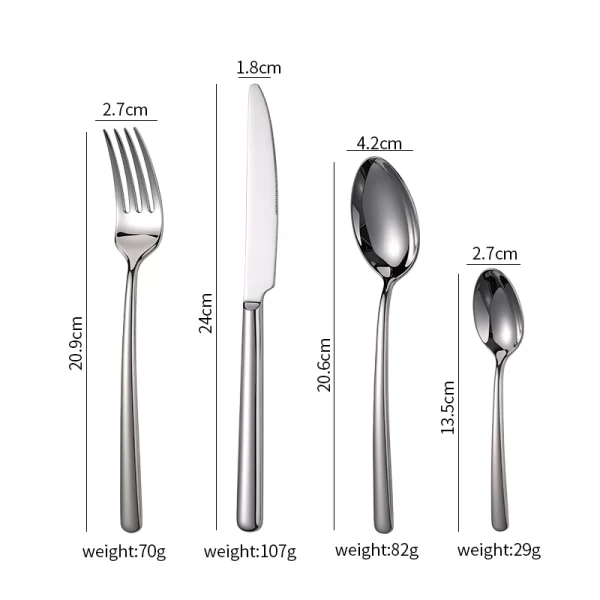 wholesale silver flatware sets stainless steel