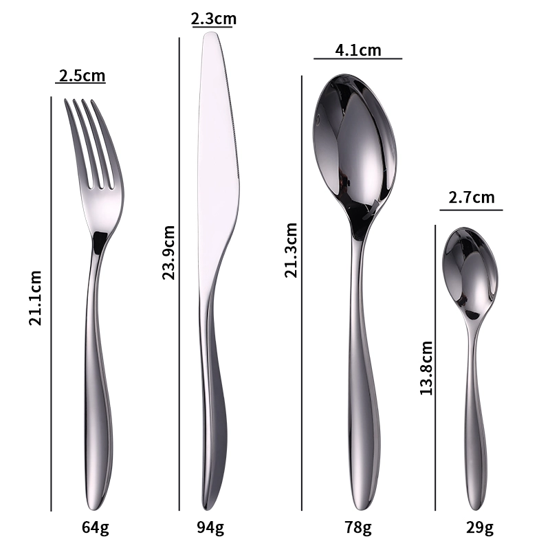 modern flatware set wholesale stainless steel 4 cutlery set custom
