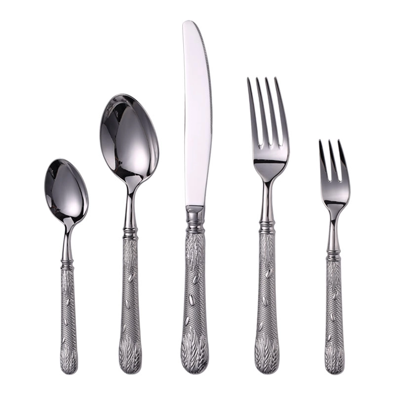 wholesale hammered flatware set (3)
