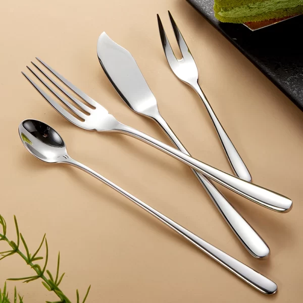 Wholesale Modern Flatware Sets, Silver Plated Cutlery Set for Executive Gifting Custom (1)