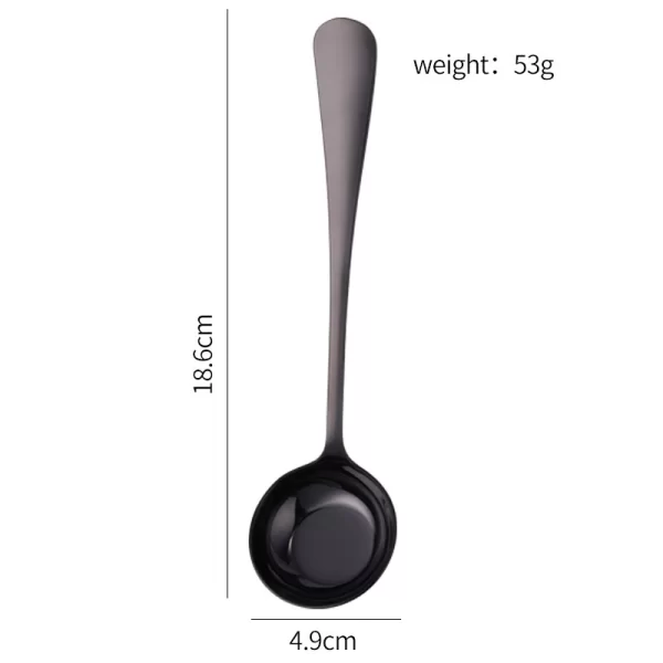 Stainless Steel Round Spoon Wholesale, Custom Long Handle Dinner Spoon Supplier (1)
