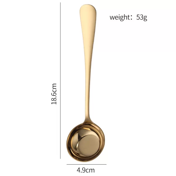 Stainless Steel Round Spoon Wholesale, Custom Long Handle Dinner Spoon Supplier (3)